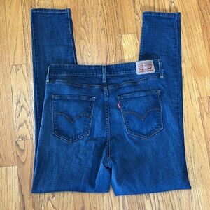 Levi’s 721 High Rise Skinny Dark Wash Blue Jeans JUL/2017 Women’s Sz W/33 L/32